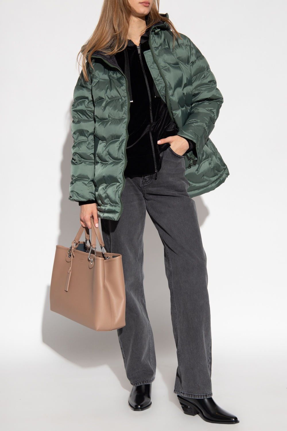 Green Down jacket Emporio Armani GenesinlifeShops Spain Chinos